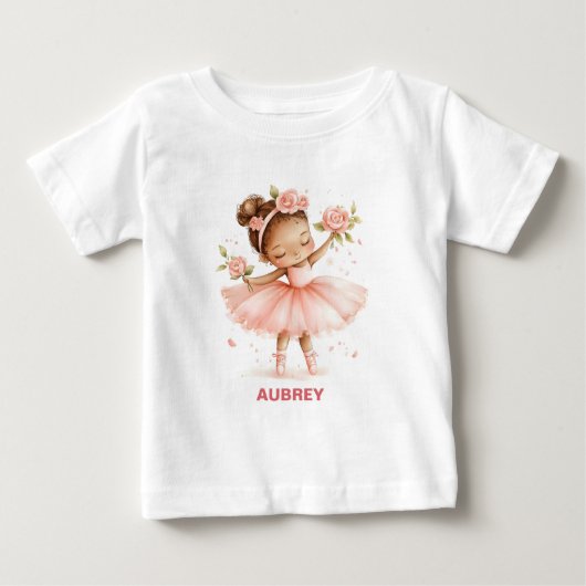 Graceful Little Ballerina ベビーTシャツ (正面)