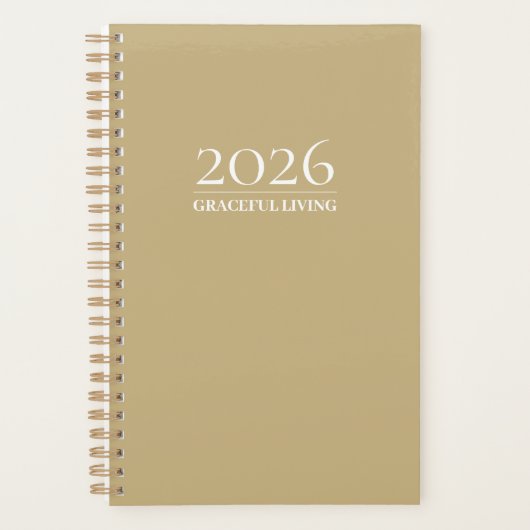 Graceful Living | Wellness Planner for 2026 プランナー手帳 (正面)