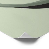 Graceful Minimalist Woman Silhouette – Modern Boho ポスター (角)