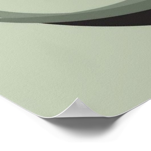 Graceful Minimalist Woman Silhouette – Modern Boho ポスター (角)