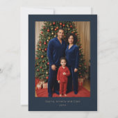 Graceful Modern Colorful Abstract Christmas Tree シーズンカード (裏面)