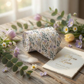 Graceful Pastel Wildflowers ネクタイ