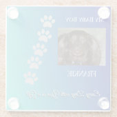 Graceful Pawprints Keepsake ガラスコースター (裏面)