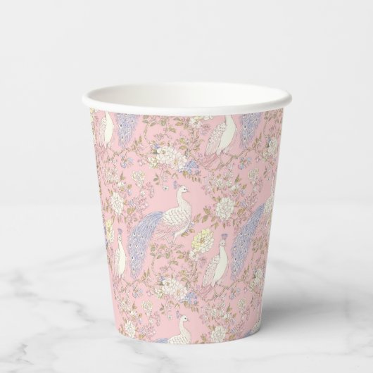 Graceful Peacock ornament 紙コップ (裏面)