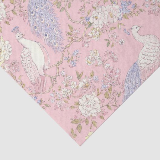 Graceful Peacock ornament  薄葉紙 (詳細)