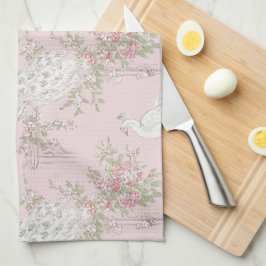Graceful Peacock ornament  Kitchen Towels キッチンタオル