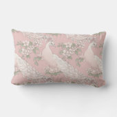 Graceful Peacock ornament Throw Pillow ランバークッション (裏面)