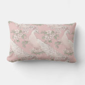 Graceful Peacock ornament Throw Pillow ランバークッション (正面)