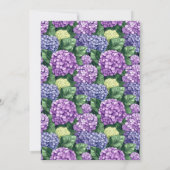 Graceful Purple Floral Invitation 招待状 (裏面)