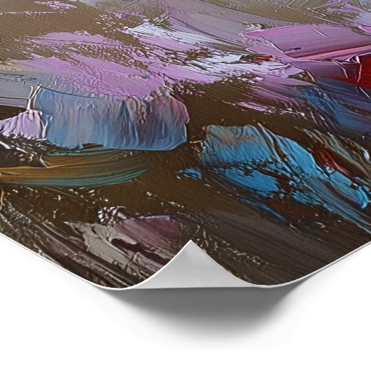 Graceful Ragdoll Cat in a Flower Garden – Soft Pas ポスター (角)