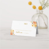Graceful spring wedding adorned with orange flower プレイスカード (裏面)