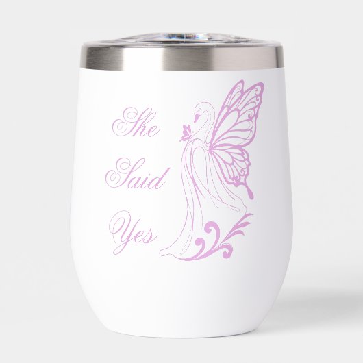 Graceful swan with butterfly wings (正面)