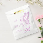 Graceful swan with butterfly wings フェイバーバッグ (封をした状態)