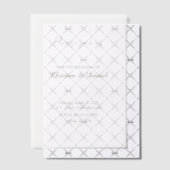Graceful Translucent Wedding Invitation Cover ベラム紙招待状 (オフセット (招待状))