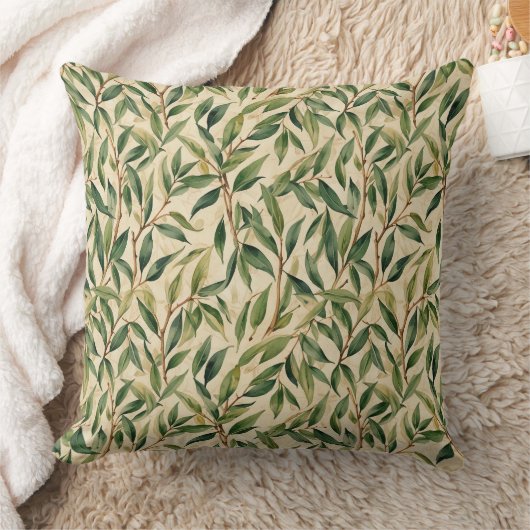 Graceful Willow Branches クッション (ブランケット)