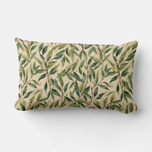 Graceful Willow Branches ランバークッション (裏面)