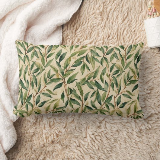 Graceful Willow Branches ランバークッション (ブランケット)