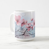 GraceGear - Dogwood Drink Mug - Pink001 コーヒーマグカップ (正面左)