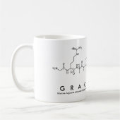 Gracelynnペプチド名mug コーヒーマグカップ (左)