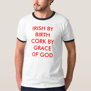 GRACEOFの神による誕生のコルクによるアイルランド語 Tシャツ