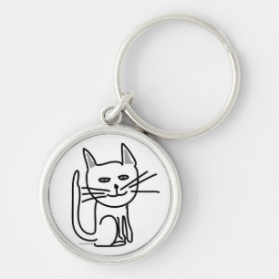 Graceyの幸せな猫のキーホルダー キーホルダー