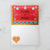 GraciasはメッセージカードPapel Picado感謝していしています サンキューカード (内部)