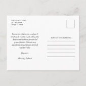 Gracias写真エレガントなウェディングスペインのありがとう ポストカード (裏面)