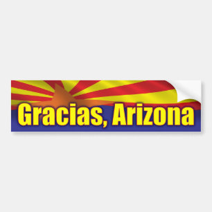 Gracias、アリゾナ-サポートアリゾナ バンパーステッカー