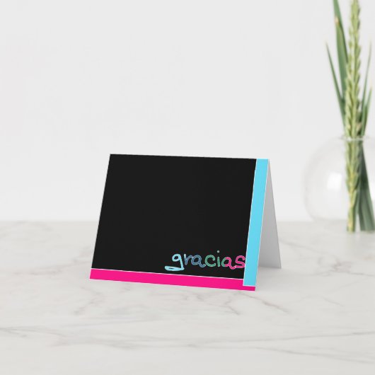 Gracias、非常にGracias! サンキューカード (正面)