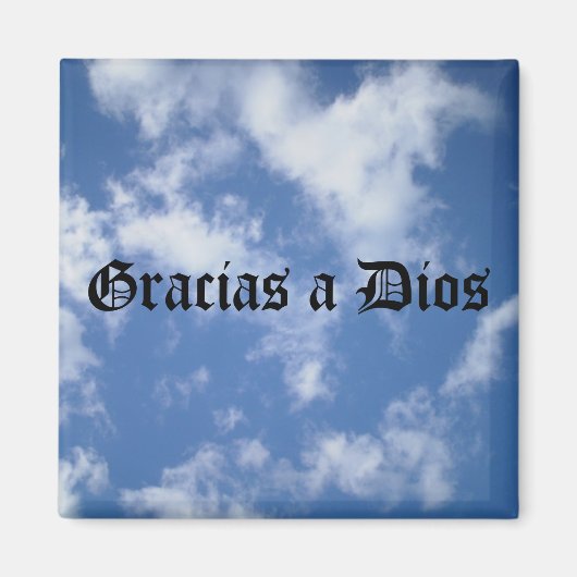 Gracias a Dios – 上(黒) マグネット (正面)