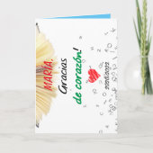 Gracias de corazón. Profes. Thank you. Teachers. カード (正面)