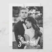 Gracias Photoモダン's 結婚 Thank You サンキューカード (正面)