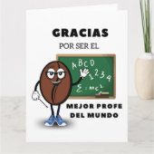 Gracias Por Ser El Mejor Profe Del Mundo (スペインの) カード (正面)