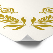 Gracias Señor Spanish Blessings Prayer Gold ポスター (角)