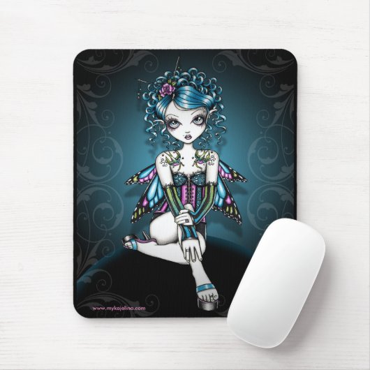 Gracieのゴシック様式オートクチュールのつばめの入れ墨の妖精 マウスパッド (マウス)