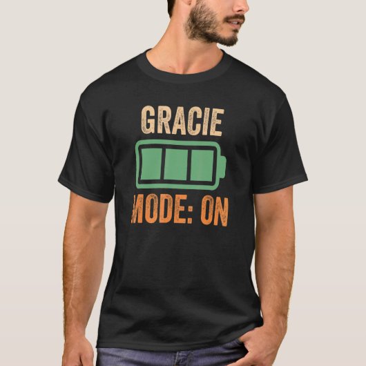 Gracieモード バッテリー デザイン tシャツ (正面)