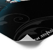 "Gracie"ゴシックオートクチュールスワロータトゥーフェアリー ポスター (角)