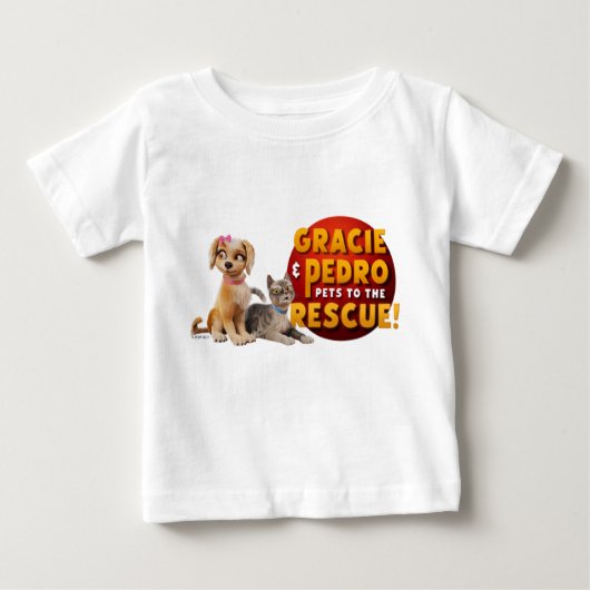Gracie & Pedro Dynamic Duo ベビーTシャツ (正面)