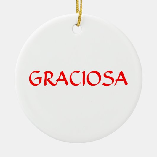 GRACIOSA*のカスタムなクリスマスのオーナメント セラミックオーナメント (正面)