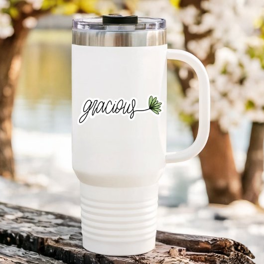 Gracious Wordフラワーノートパソコン |ダイカットのシール シール