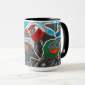 "Gracklesの群"は襲います マグカップ (正面右)