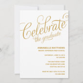 GRADガーリー |卒業パーティー招待状 招待状 (裏面)