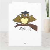 Gradクラスファンシーのパーソナライズ名フローラデイジー カード (裏面)