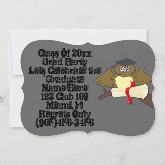 Gradクラスファンシーパーソナライズ名運命パーソナル 招待状 (正面)