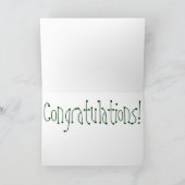 GRADグリーティングカードおめでとうピンクチューリップ カード (内部)