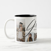 Gradハートスエレガントクリプト大学院フォトコラージュ ツートーンマグカップ (左)