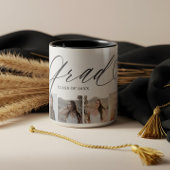 Gradハートスエレガントクリプト大学院フォトコラージュ ツートーンマグカップ