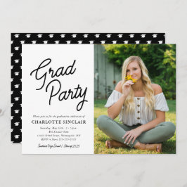 Gradパーティースクリプトフォト卒業 招待状