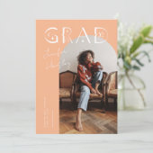 GRADピーチアーチ神秘的な卒業発表 サンキューカード (スタンド正面)