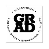 GRADファミリーネームラウンド差出人住所 セルフインキングスタンプ (デザイン)